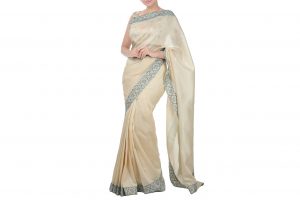 light peach saree online