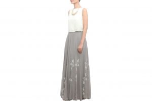 designer grey skirt online
