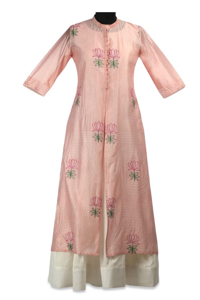 designer beige kurtis online